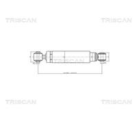 Ammortizzatore TRISCAN 8705 24203 per OPEL VECTRA 1.9 CDTI (F68)