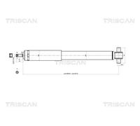 Ammortizzatore TRISCAN 8705 27201 per VOLVO V70 D5