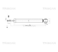 Ammortizzatore TRISCAN 8705 29205 per AUDI A4 1.9 TDI