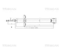 Ammortizzatore TRISCAN 8705 29209 per VW GOLF 1.9 TDI
