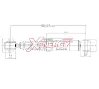 Ammortizzatore XENERGY X020349 per PEUGEOT
