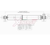 Ammortizzatore XENERGY X306344 per NISSAN OPEL RENAULT