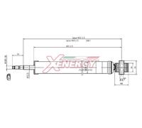 AP XENERGY ammortizzatore X438343 posteriore a gas telescopico bitubo