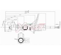 Ammortizzatore XENERGY X504333 per HYUNDAI