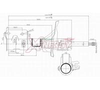 AP XENERGY ammortizzatore X746339 posteriore destro a gas McPherson bitubo