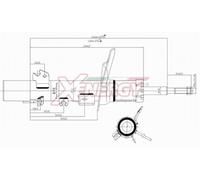 Ammortizzatore XENERGY X777333 per CITROËN