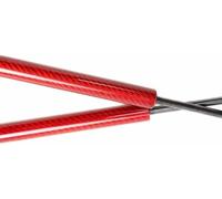 ammortizzatori a gas di ricambio Per Toyota Per 4Runner N180 Per Wagon 1996-2002 Portellone posteriore Supporto di sollevamento per bagagliaio Molle a gas Ammortizzatori(Red Carbon Fiber)