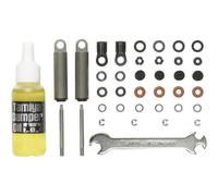 Ammortizzatori ad olio neri in alluminio per camion tamiya 56515 1:14 2 pz