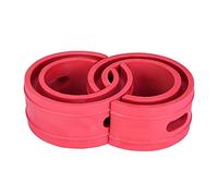 Ammortizzatori Anteriori, Distanziali per Molle elicoidali Rosse, 2 Pezzi Cuscino Ammortizzatore a Molla Ammortizzatore per Auto Rosso(B+)