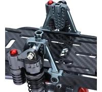 Ammortizzatori anteriori e posteriori SCX10, torri ammortizzatori, montanti LIFT for parti di aggiornamento for cingolati RC 1/10 Axial SCX10(Light Grey)