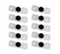 Ammortizzatori antivibrazioni in silicone per racchette da tennis, 10 pezzi, per squash e squash, mix bianco e nero (bianco)