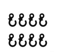 Ammortizzatori composti a coda di scimmia, 48 stabilizzatori in silicone per una migliore esperienza (8 pezzi, nero)