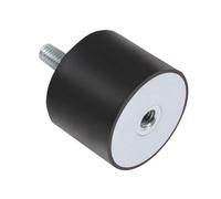 Ammortizzatori con perni in gomma 4 pezzi M3 M4 M5 vite ammortizzatore in gomma bullone testa singola chiodo filettatura smorzamento viti bulloni chiodi colonna(M5x15mm rubber 15x15)