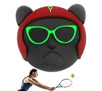 Ammortizzatori da tennis in silicone - 4 assorbitori elastici per racchette, divertenti design dei cartoni animati, riduzione del rumore leggero | Comoda protezione congiunta per racquetball tennis