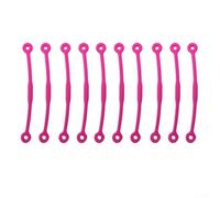 Ammortizzatori da tennis in silicone, confezione da 10 pezzi, colore: rosa