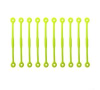 Ammortizzatori da tennis in silicone, confezione da 10 pezzi (giallo)