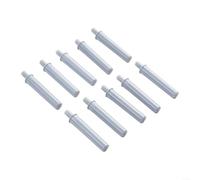 Ammortizzatori di riduzione del rumore per armadi, 10 pezzi, soluzione in plastica ABS per la sicurezza delle porte (grigio)