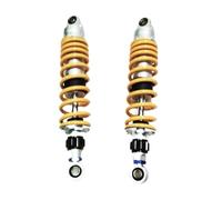 Ammortizzatori, Estensione ammortizzatore moto 8mm molla 305-360mm nero giallo confezione da 1 paio(320mm black)