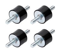 Ammortizzatori in Gomma, 4 Pezzi M6 Supporti Anti Vibration Silentblock, Isolanti Antivibrazione Bobine Silentblock per Compressori d'aria, Motori Diesel, Pompe Dell'acqua (VV 30 * 30 M8*23mm)