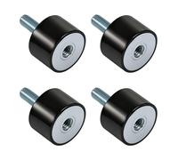 Ammortizzatori in Gomma, 4 Pezzi M6 Supporti Anti Vibration Silentblock, Isolanti Antivibrazione Bobine Silentblock per Compressori d'aria, Motori Diesel, Pompe Dell'acqua (VD 20 * 30 M6*18mm)