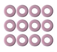 Ammortizzatori in silicone per racchette, 12 pezzi, per un migliore assorbimento degli urti e riduzione delle vibrazioni, colore: rosa