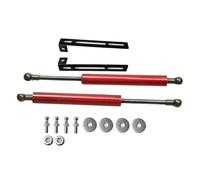 Ammortizzatori Molle Gas Molla A Gas Modificata Per Citroen Per DS3 2009-2016 Supporto Cofano Anteriore Asta Supporto Pistoni Ammortizzatori Idraulici Fibra Carbonio Hood Puntone(Red carbon fiber)