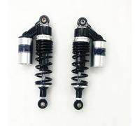 Ammortizzatori Moto Per SUZUKI Black Gold Moto Dispositivo Di Smorzamento Sospensione Ammortizzatore 2PCS 265mm Posteriore(Black silver)