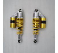 Ammortizzatori Moto Per SUZUKI Black Gold Moto Dispositivo Di Smorzamento Sospensione Ammortizzatore 2PCS 265mm Posteriore(Giallo)
