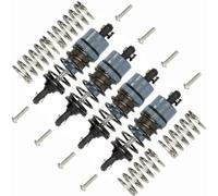 Ammortizzatori Olio 55Mm Accessori Per Tamiya M05 M06 TA05 1/10 Accessori | RC Car Ricambi e Ammortizzatori olio 55mm con corpi filettati in alluminio setup sospensioni preciso(Gray)