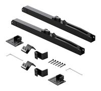 Ammortizzatori per porta scorrevole, kit fermaporta da fienile, 2 pezzi, facile da installare, lunghezza 310 mm, con materiale Pom e accessori di montaggio per porte