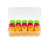 Ammortizzatori per racchette da tennis e paddle - 15 pezzi in silicone | An | Confezione da 15 pezzi, materiale siliconico resistente, dimensioni compatte di 1,8x1,3 cm, per partite e allenamenti con la