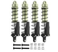 Ammortizzatori RC Compatibile Con Axial Per SCX10 AXI03007 RBX10 D90 Per TRX4 1/10 RC Crawler Car Accessori Parti 110Mm Ammortizzatore Olio Smorzatore(Green)
