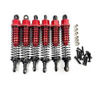 Ammortizzatori RC Compatibile Con LAEGENDARY Per Legend 1/10 RC Auto Parti Di Aggiornamento Accessori 6 Pezzi Ammortizzatore Ad Olio In Metallo Ammortizzatore(Red)