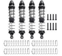 Ammortizzatori RC Compatibile Con Mini Per LMT 1/18 Rc Car Truck Upgrade Parts Accessori 4 Pezzi Ammortizzatore In Lega Di Alluminio Per Olio(Silver)