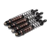 Ammortizzatori RC Compatibile con Traxxas per Slash per ARRMA per SENTON per Typhon 1/10 RC Auto Accessori di aggiornamento Parti Ammortizzatore in metallo(Brown)