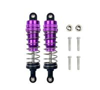Ammortizzatori RC Compatibile Con WLtoy 144001 1316 1/14 RC Car Crawler Aggiornamento Parte 2PC Alluminio Metallo Olio Riempito Ammortizzatore Anteriore E Posteriore(Purple)