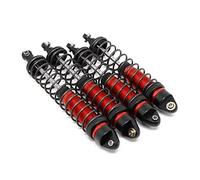Ammortizzatori RC per Arrma 1/10, 4 pezzi ammortizzatori anteriori e posteriori in lega per 1/10 Arrma Senton Granite Big Rock Typhon 3S Mega 550 BLX, kit di ricambi per aggiornamenti RC (rosso)