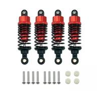 Ammortizzatori RC per Tamiya per TT-02 TT-02d M-05 M-06 1/10 60 Mm 4 Pezzi Set Ammortizzatori Lega Alluminio RC Ricambi Auto(Red)
