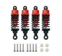 Ammortizzatori RC Upgrade Compatibile con Tamiya per TT-02 TT-02d M-05 M-06 1/10 RC Auto Parti di Aggiornamento 4 Pezzi in Lega di Alluminio Ammortizzatori Damper Set 60mm(Red)