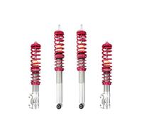 Ammortizzatori Sospensione Pneumatica Assetto A Ghiera Per VW Per Golf MK 2 II MK 3 III Per Jetta MK 2 II, Altezza Regolabile Degli Ammortizzatori A Molla Elicoidale(Rosso)