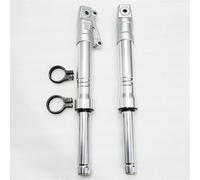 Ammortizzatori Una Coppia Di Ammortizzatori Per Forcella Anteriore Da 370 Mm E 27 Per Moto Per DIO 50 AF18 AF28 AF34 AF35 AF36 AF56 Z4 Cc Ammortizzatore Idraulico(Argento)