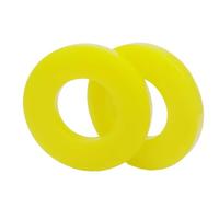 Ammortizzatori universali per boccola in gomma, 2 pezzi, cuscinetto silenziatore, montaggio su tornio gamba di forza anteriore, O-ring ammortizzante (Yellow)