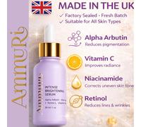 Ammuri Intenso Siero Schiarente - Alfa Arbutina + Vitamina C per Scuro Pois 30ml