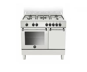 AMN9P5EBV24 - Cucina a gas con forno elettrico, 90x60 cm, colore Bianco