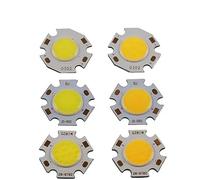 AMNOUR 2pcs 3W/5W/7W COB LED ad Alta Potenza Chip for Lampada Chip Bianco Luce Bianca Calda 270~300Lum 350mA (Color : White, Size : 5w)