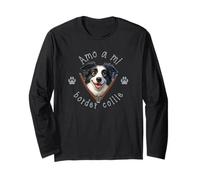 Amo a Mi Border Collie Maglia a Manica