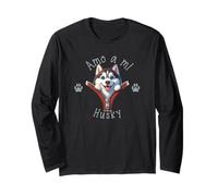 Amo a Mi Husky Maglia a Manica