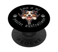 Amo A Mi Pastor Austlaliano PopSockets PopGrip Adesivo