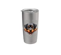 Amo a Mi Rottweiler Bicchiere termico in acciaio inox doppia parete