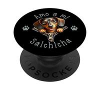 Amo a Mi Salchicha PopSockets PopGrip Adesivo